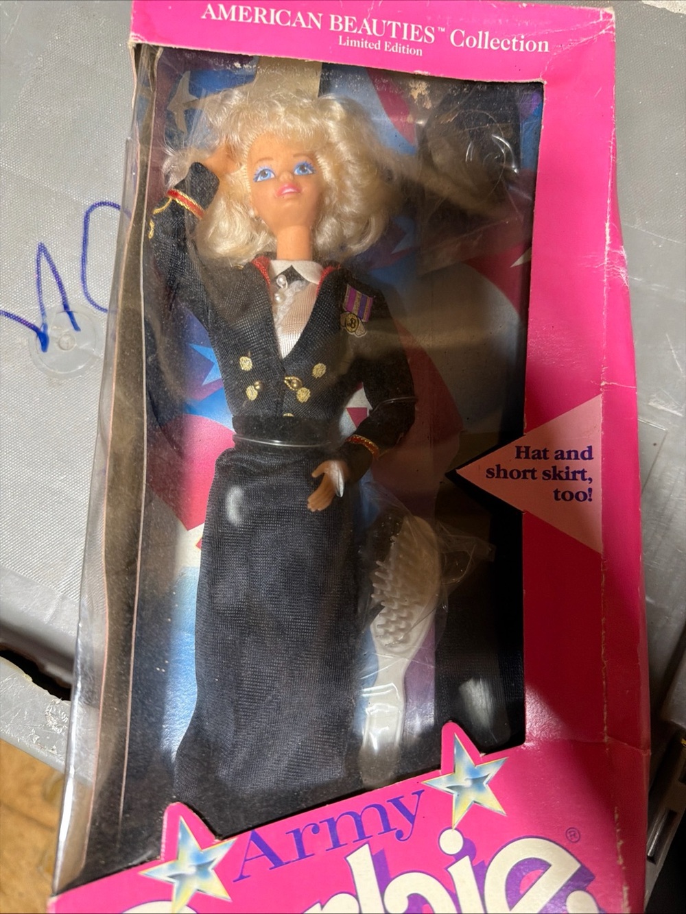 Army Barbie Doll in Black Uniform